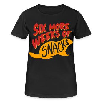 Marmotte du Jour sans fin - T-shirt respirant Femme - noir - Devant - AI Model Female 172 light (172cm)