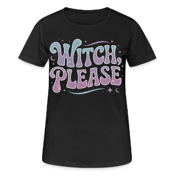 Sorcellerie Sorcière S’il vous plaît adore Sorcellerie Lanceuse de sorts - T-shirt respirant Femme - noir - Devant - AI Model Female 172 light (172cm)