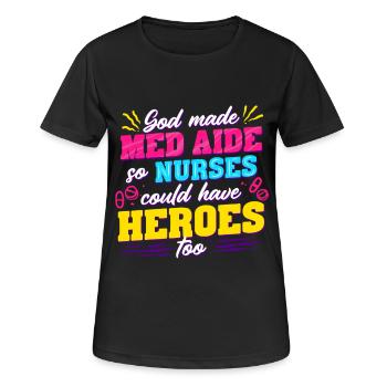 Medical Assistant MFA - Women's Breathable T-Shirt - black - Front - AI Model Female 172 light (172cm)