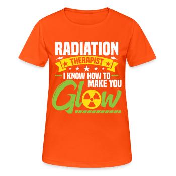  Rad Tech Badge Reel Appreciation Radiation - Women's Breathable T-Shirt - neon orange - Front - AI Model Female 172 dark (172cm)