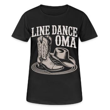 Bottes de grand-mère LineDance - T-shirt respirant Femme - noir - Devant - AI Model Female 172 light (172cm)