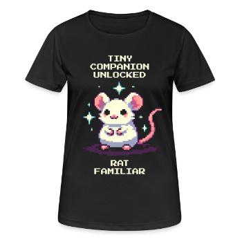 Little Companion Unlocked | Rat - Women's Breathable T-Shirt - black - Front - AI Model Female 172 light (172cm)