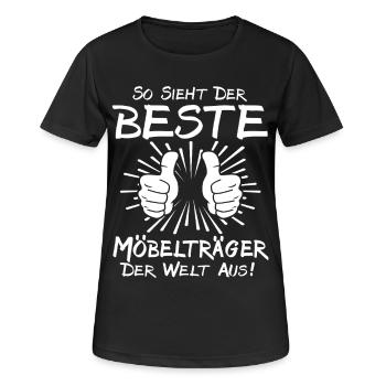 Meilleur porte-meubles - T-shirt respirant Femme - noir - Devant - AI Model Female 172 light (172cm)