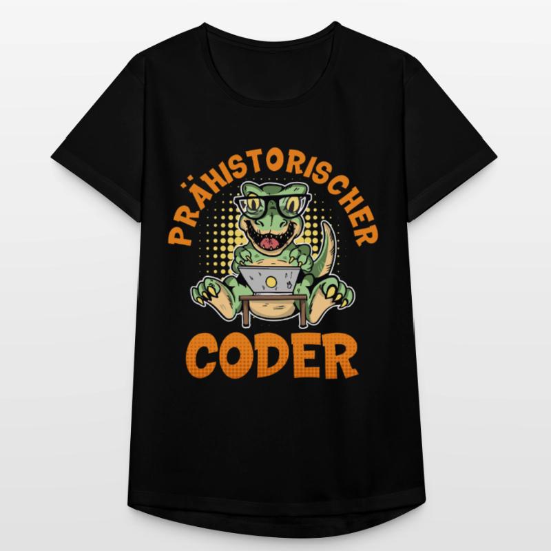 Coding PREHISTORIC CODER Fun Women's Breathable T-Shirt