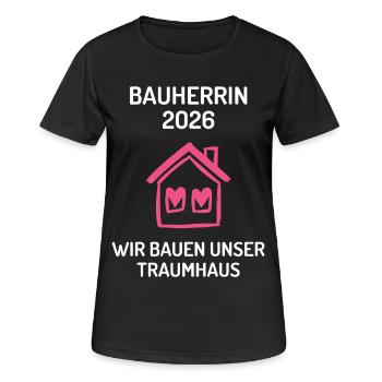 Construire votre propre maison constructeur 2026 - T-shirt respirant Femme - noir - Devant - AI Model Female 172 light (172cm)