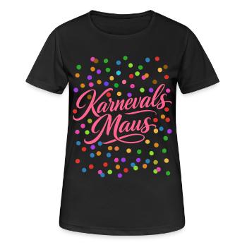 Carnival Mouse Confetti Costume - Women's Breathable T-Shirt - black - Front - AI Model Female 172 light (172cm)