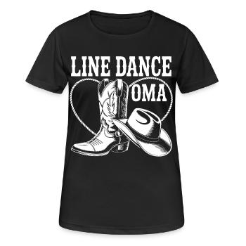 Line Dance Granny Boots - Women's Breathable T-Shirt - black - Front - AI Model Female 172 light (172cm)