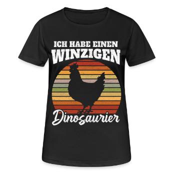 Winziger Dinosaurier Spruch - Frauen T-Shirt atmungsaktiv - Schwarz - Vorne - AI Model Female 172 light (172cm)