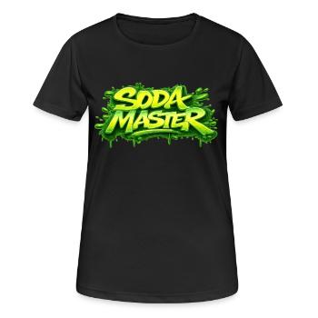 SODA MASTER - T-shirt respirant Femme - noir - Devant - AI Model Female 172 light (172cm)