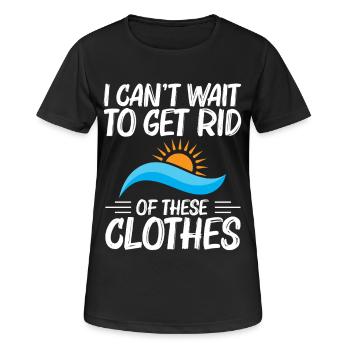 Naturist Nacktheit Freiheit Liebhaber Nacktheit Naturismus Naturismus - Frauen T-Shirt atmungsaktiv - Schwarz - Vorne - AI Model Female 172 light (172cm)