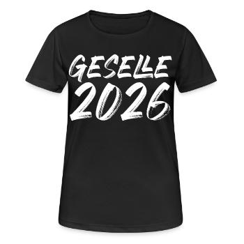 Compagnon 2026 - T-shirt respirant Femme - noir - Devant - AI Model Female 172 light (172cm)