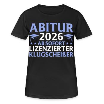 Abitur réussi en 2026 Examen final - T-shirt respirant Femme - noir - Devant - AI Model Female 172 light (172cm)