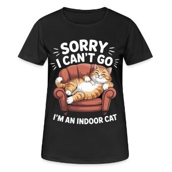 Lustige Hauskatze - Frauen T-Shirt atmungsaktiv - Schwarz - Vorne - AI Model Female 172 light (172cm)