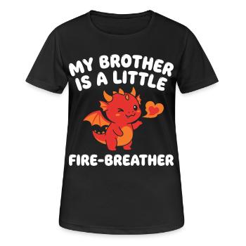 Sœur Dragon Mignonne Sœur - T-shirt respirant Femme - noir - Devant - AI Model Female 172 light (172cm)