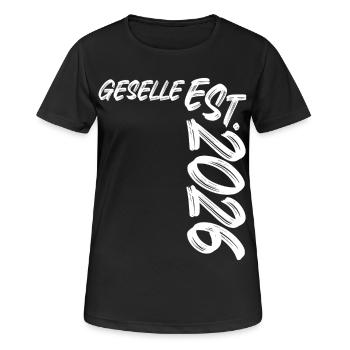 Compagnon fondé en 2026 - T-shirt respirant Femme - noir - Devant - AI Model Female 172 light (172cm)