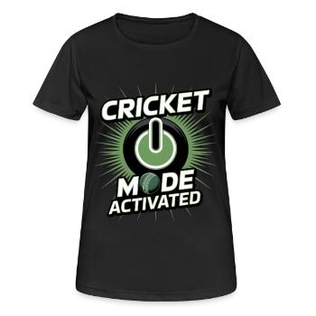 Lustiges Kricket Spruch Vintage Cricket Spiel - Frauen T-Shirt atmungsaktiv - Schwarz - Vorne - AI Model Female 172 light (172cm)