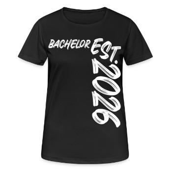 Licence établie en 2026 - T-shirt respirant Femme - noir - Devant - AI Model Female 172 light (172cm)