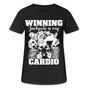 Casino - Women's Breathable T-Shirt - black - Front - AI Model Female 172 light (172cm)