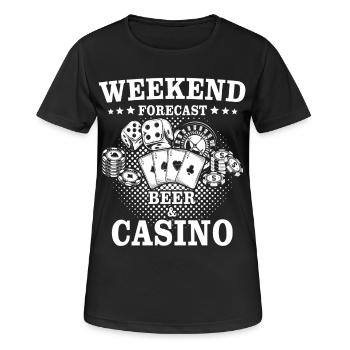 Casino Spieler - Frauen T-Shirt atmungsaktiv - Schwarz - Vorne - AI Model Female 172 light (172cm)