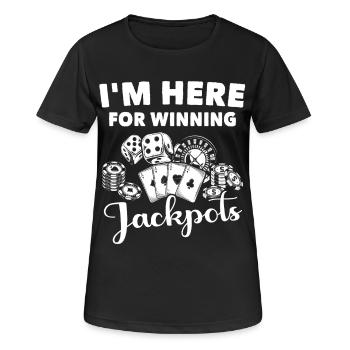 Jeu de casino - T-shirt respirant Femme - noir - Devant - AI Model Female 172 light (172cm)