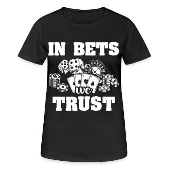 Casino Gambling - Frauen T-Shirt atmungsaktiv - Schwarz - Vorne - AI Model Female 172 light (172cm)