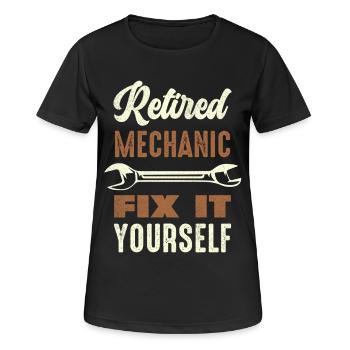 Ruhiger Mechaniker Reparier Es Selbst - Frauen T-Shirt atmungsaktiv - Schwarz - Vorne - AI Model Female 172 light (172cm)