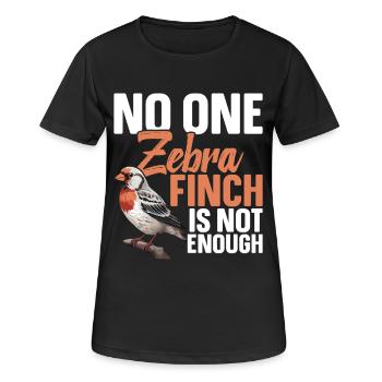 Cage de cachette alimentaire pour les pinsons zébrés - T-shirt respirant Femme - noir - Devant - AI Model Female 172 light (172cm)
