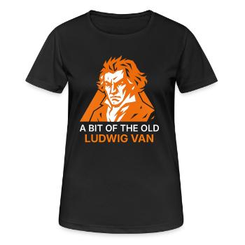 A Bit of the Old Ludwig Van - Women's Breathable T-Shirt - black - Front - AI Model Female 172 light (172cm)