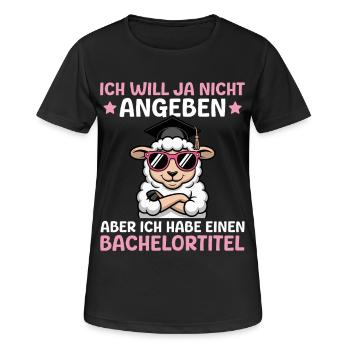 Examen de licence étudiant Licence - T-shirt respirant Femme - noir - Devant - AI Model Female 172 light (172cm)