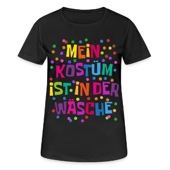 Shrovetide - Carnival - Costume Replacement - Saying - Women's Breathable T-Shirt - black - Front - AI Model Female 172 light (172cm)