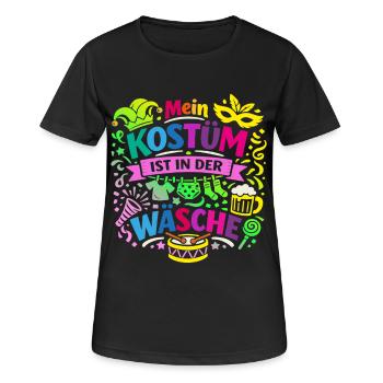 Shrovetide - Carnival - Costume Replacement - Saying - Women's Breathable T-Shirt - black - Front - AI Model Female 172 light (172cm)