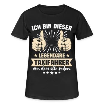 Taxifahrer Sprüche - Frauen T-Shirt atmungsaktiv - Schwarz - Vorne - AI Model Female 172 light (172cm)