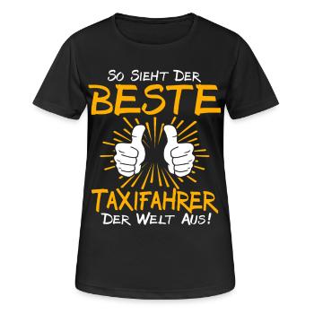 Taxifahrer Geschenkidee - Frauen T-Shirt atmungsaktiv - Schwarz - Vorne - AI Model Female 172 light (172cm)