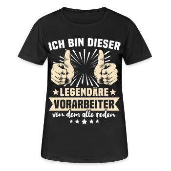 Paroles du contremaître - T-shirt respirant Femme - noir - Devant - AI Model Female 172 light (172cm)