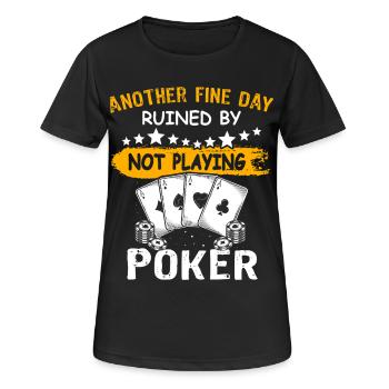 Poker Poker Joueurs - T-shirt respirant Femme - noir - Devant - AI Model Female 172 light (172cm)