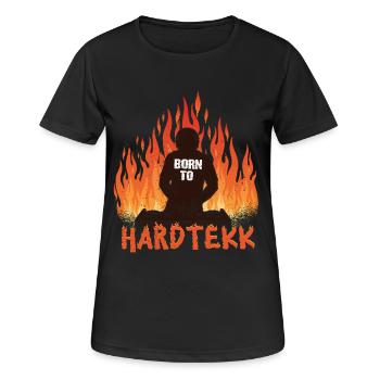 Hardtekk Tekke Ostdeutschland - Frauen T-Shirt atmungsaktiv - Schwarz - Vorne - AI Model Female 172 light (172cm)