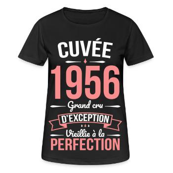 1956 Cuvée – Aged to perfection - Women's Breathable T-Shirt - black - Front - AI Model Female 172 light (172cm)