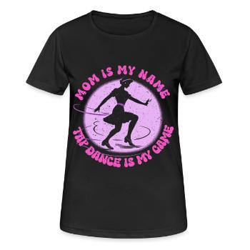 Mère danseuse de claquettes - T-shirt respirant Femme - noir - Devant - AI Model Female 172 light (172cm)