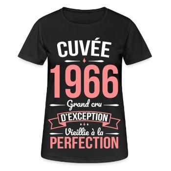 1966 – Aged to perfection - Women's Breathable T-Shirt - black - Front - AI Model Female 172 light (172cm)