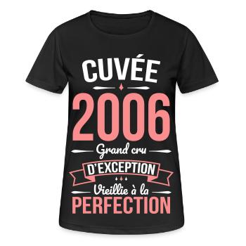 2006 – Aged to perfection - Women's Breathable T-Shirt - black - Front - AI Model Female 172 light (172cm)
