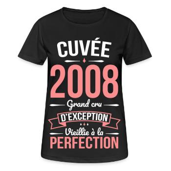 2008 – Aged to perfection - Women's Breathable T-Shirt - black - Front - AI Model Female 172 light (172cm)
