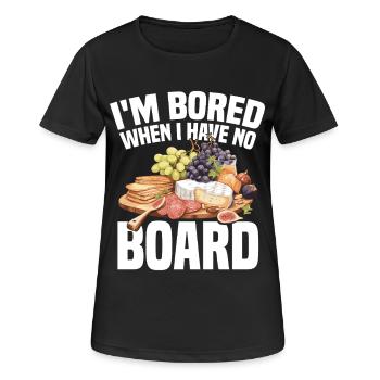 Plateau de Charcuterie Lover avec Charcuterie Charcuterie - T-shirt respirant Femme - noir - Devant - AI Model Female 172 light (172cm)