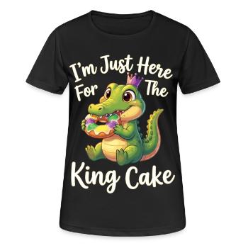 King Cake Mardi Gras Aligator - Frauen T-Shirt atmungsaktiv - Schwarz - Vorne - AI Model Female 172 light (172cm)
