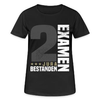 Congratulations 2nd Exam Law - Women's Breathable T-Shirt - black - Front - AI Model Female 172 light (172cm)