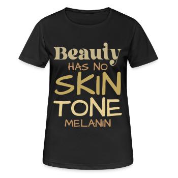 Beauty knows no skin tone - Women's Breathable T-Shirt - black - Front - AI Model Female 172 light (172cm)