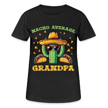 Kaktus Macho Großvater Taco Sombrero - Frauen T-Shirt atmungsaktiv - Schwarz - Vorne - AI Model Female 172 light (172cm)