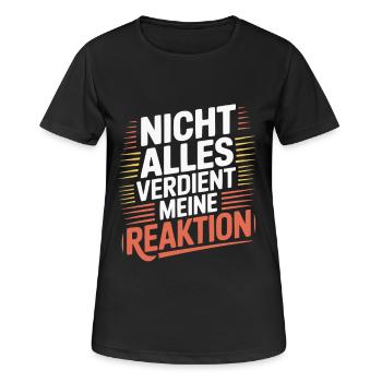 Peu importe. Aucune réaction. - T-shirt respirant Femme - noir - Devant - AI Model Female 172 light (172cm)