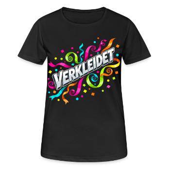 Disguised Confetti Streamers Carnival - Women's Breathable T-Shirt - black - Front - AI Model Female 172 light (172cm)