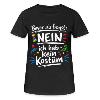 Bevor du fragst ich habe kein Kostüm Spruch - Frauen T-Shirt atmungsaktiv - Schwarz - Vorne - AI Model Female 172 light (172cm)