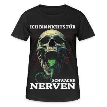 Je ne suis pas pour les âmes sensibles - T-shirt respirant Femme - noir - Devant - AI Model Female 172 light (172cm)